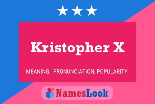 ملصق اسم Kristopher X