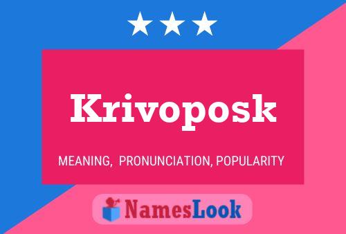 ملصق اسم Krivoposk