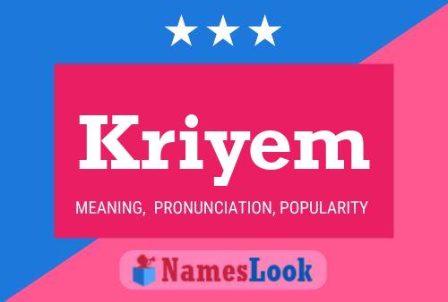 ملصق اسم Kriyem