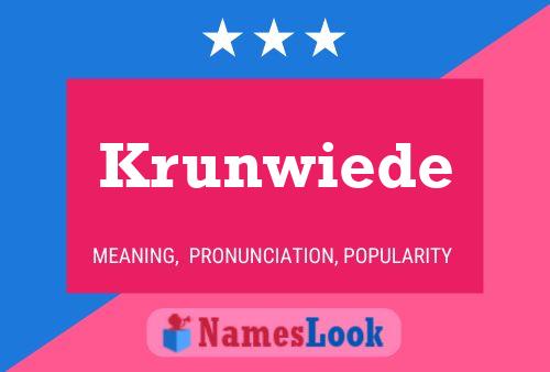 ملصق اسم Krunwiede