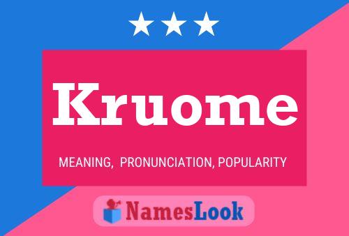 ملصق اسم Kruome