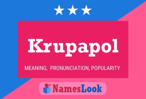 ملصق اسم Krupapol