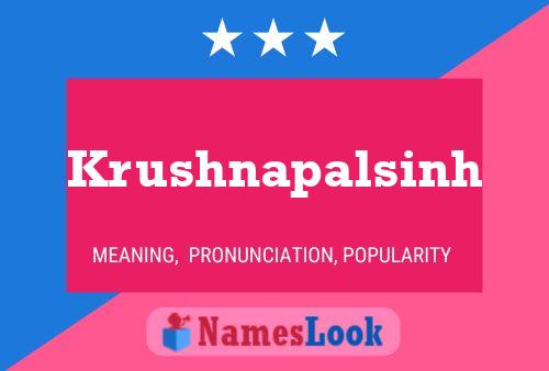 ملصق اسم Krushnapalsinh