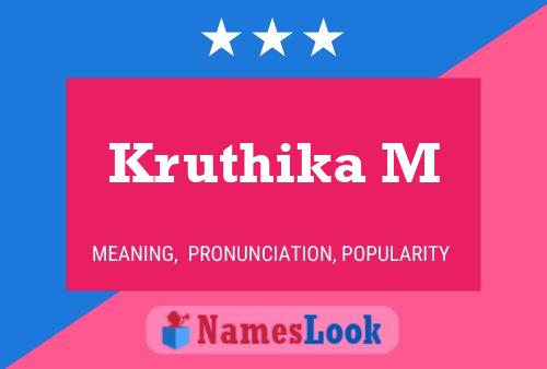 ملصق اسم Kruthika M