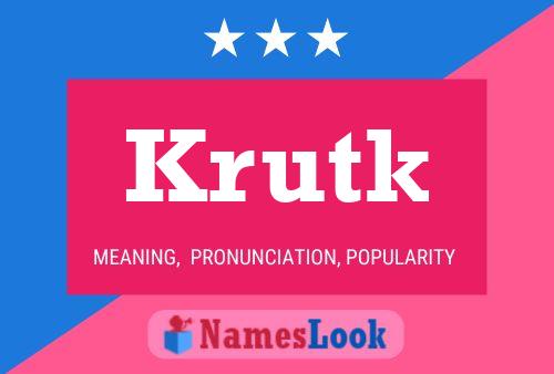 ملصق اسم Krutk