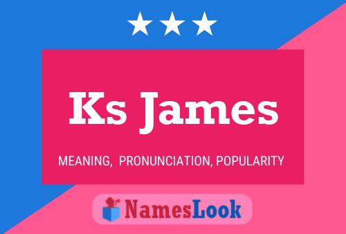 ملصق اسم Ks James