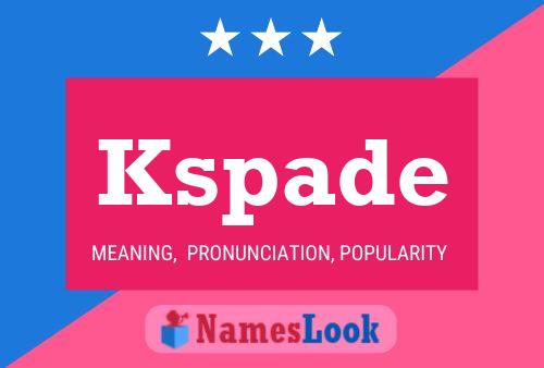 ملصق اسم Kspade