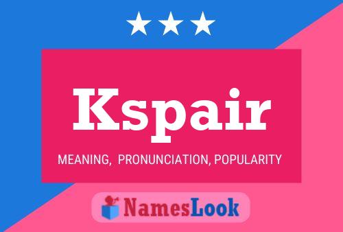 ملصق اسم Kspair