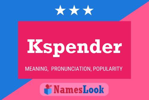 ملصق اسم Kspender