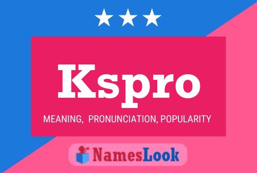 ملصق اسم Kspro