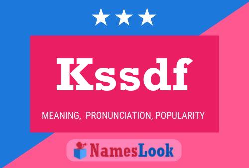 ملصق اسم Kssdf