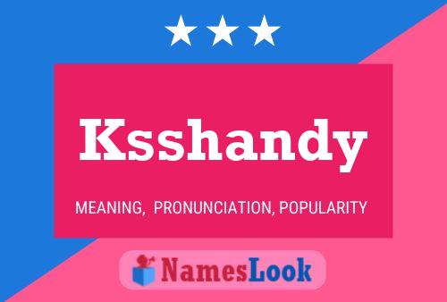 ملصق اسم Ksshandy