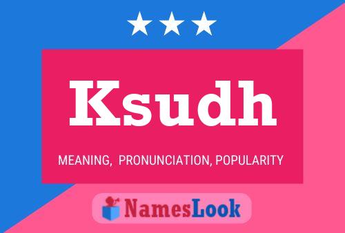 ملصق اسم Ksudh