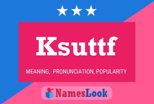 ملصق اسم Ksuttf