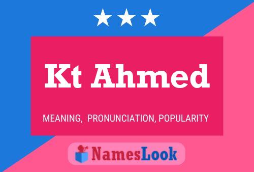 ملصق اسم Kt Ahmed