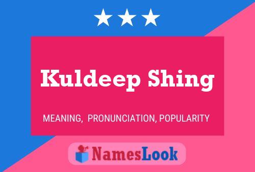 ملصق اسم Kuldeep Shing