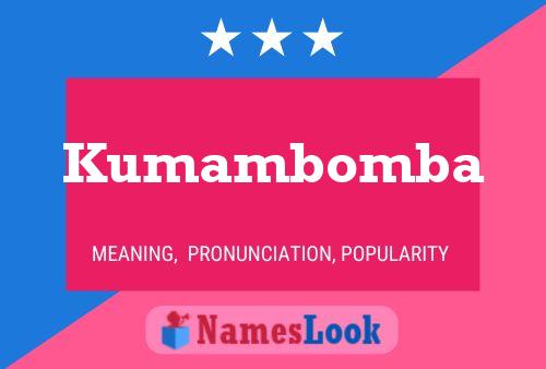 ملصق اسم Kumambomba