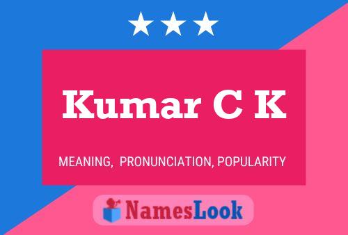 ملصق اسم Kumar C K