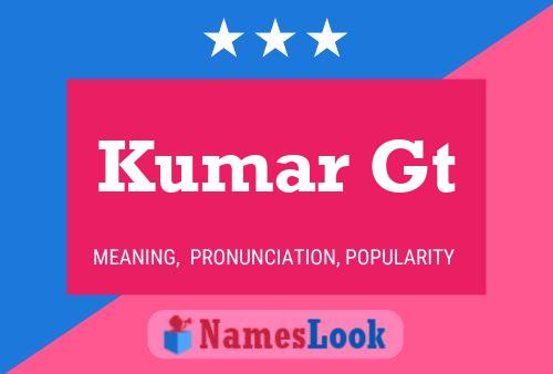 ملصق اسم Kumar Gt