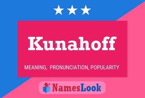 ملصق اسم Kunahoff