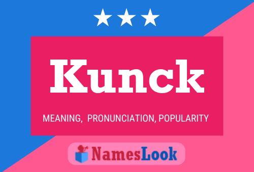 ملصق اسم Kunck