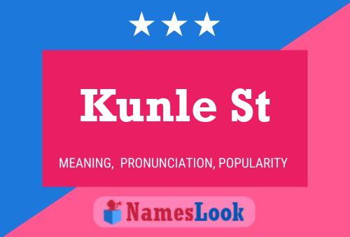 ملصق اسم Kunle St