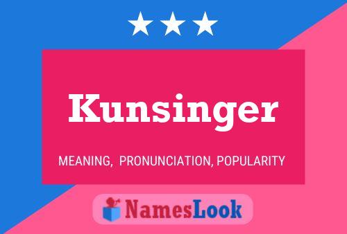 ملصق اسم Kunsinger