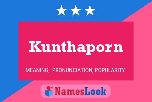 ملصق اسم Kunthaporn