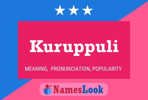 ملصق اسم Kuruppuli