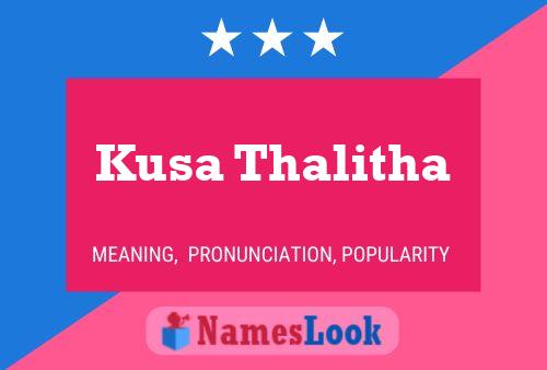 ملصق اسم Kusa Thalitha