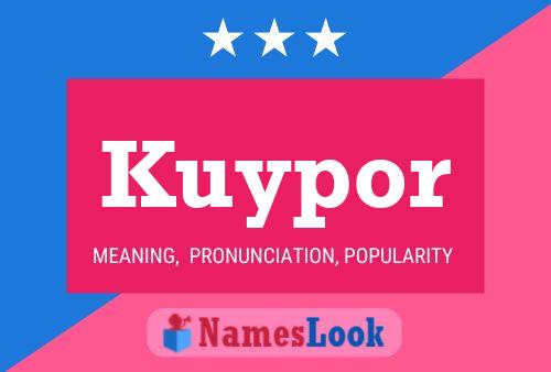 ملصق اسم Kuypor