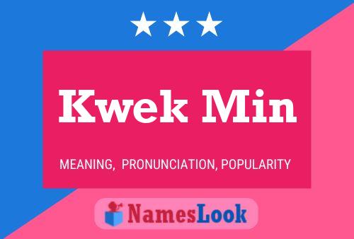 ملصق اسم Kwek Min