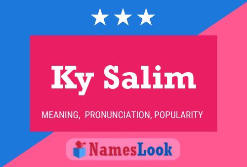 ملصق اسم Ky Salim