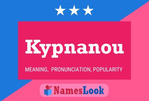 ملصق اسم Kypnanou