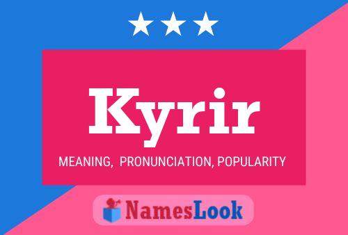 ملصق اسم Kyrir