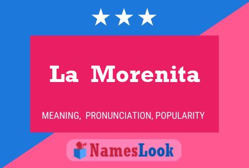 ملصق اسم La  Morenita