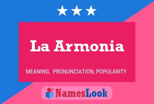 ملصق اسم La Armonia