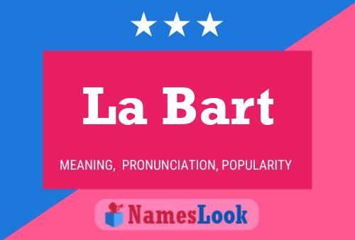 ملصق اسم La Bart