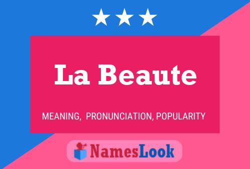 ملصق اسم La Beaute