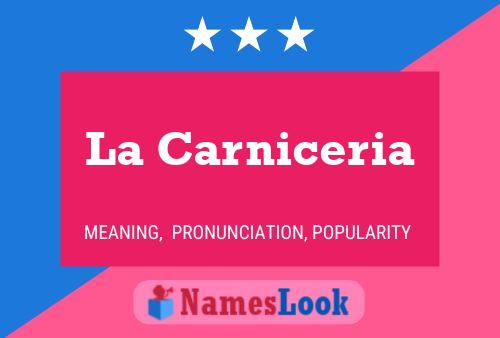 ملصق اسم La Carniceria