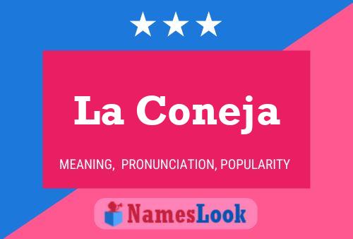 ملصق اسم La Coneja