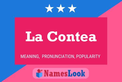 ملصق اسم La Contea