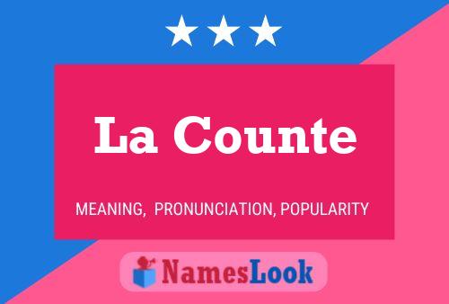 ملصق اسم La Counte