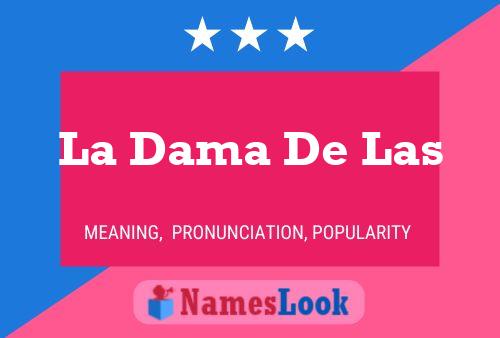 ملصق اسم La Dama De Las