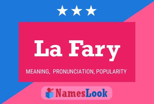 ملصق اسم La Fary