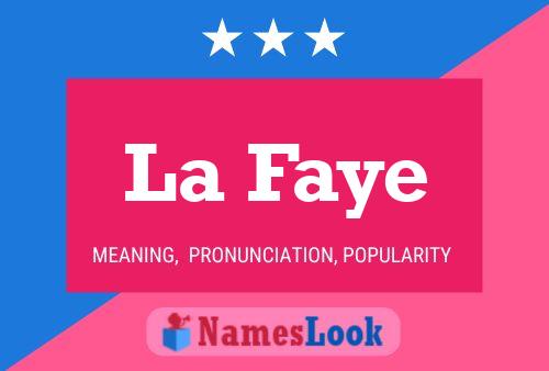 ملصق اسم La Faye