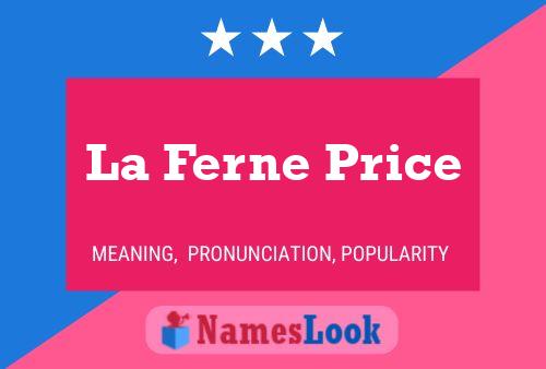 ملصق اسم La Ferne Price