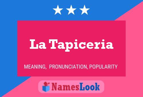 ملصق اسم La Tapiceria