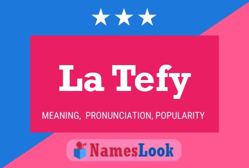 ملصق اسم La Tefy