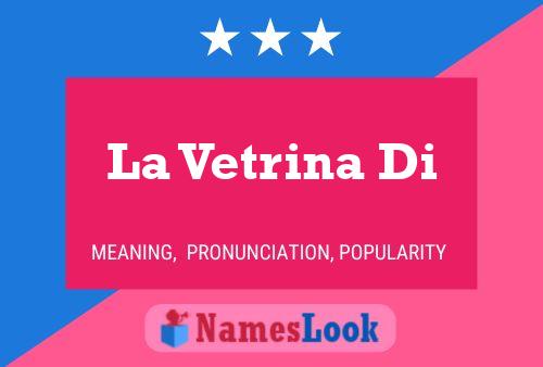 ملصق اسم La Vetrina Di